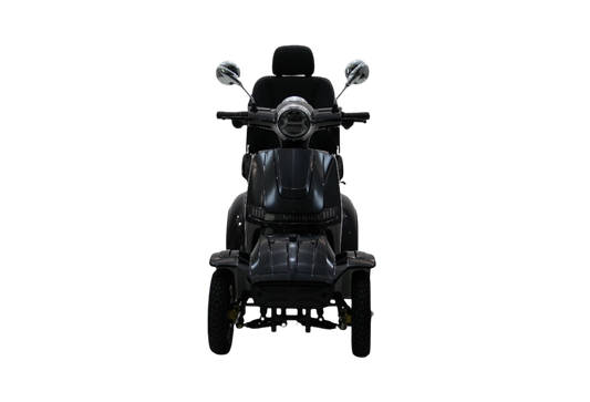 Sort 4-hjulet elscooter – Kraftig mobilitetsscooter med 1000W motor