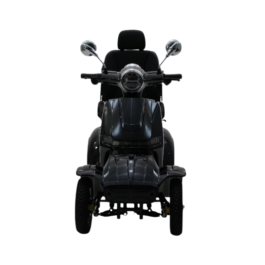 Sort 4-hjulet elscooter – Kraftig mobilitetsscooter med 1000W motor