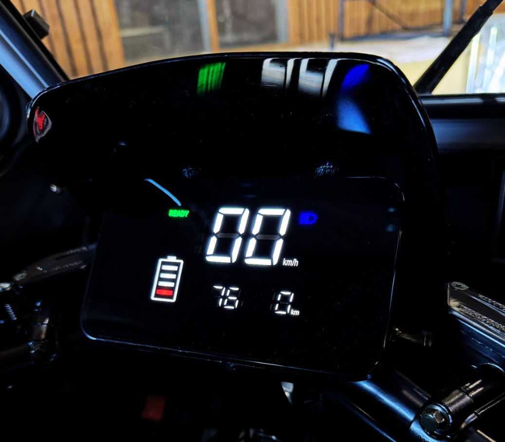 Digitalt display i kabinescooter