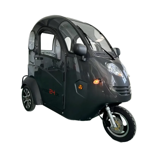 Kabinescooter Model Green Cab Grå Med dobbel batteripakke