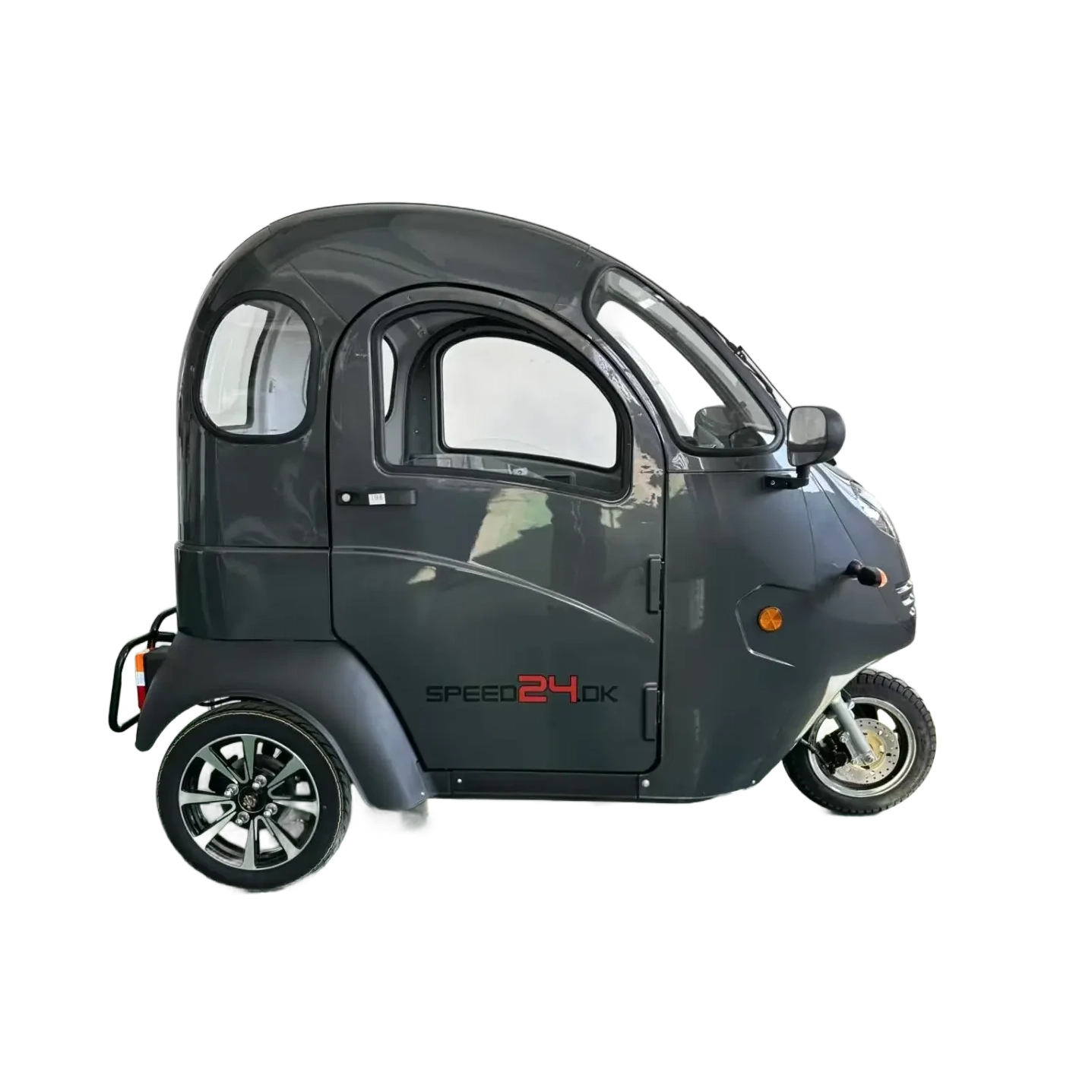 Kabinescooter Model Green Cab Grå Med dobbel batteripakke