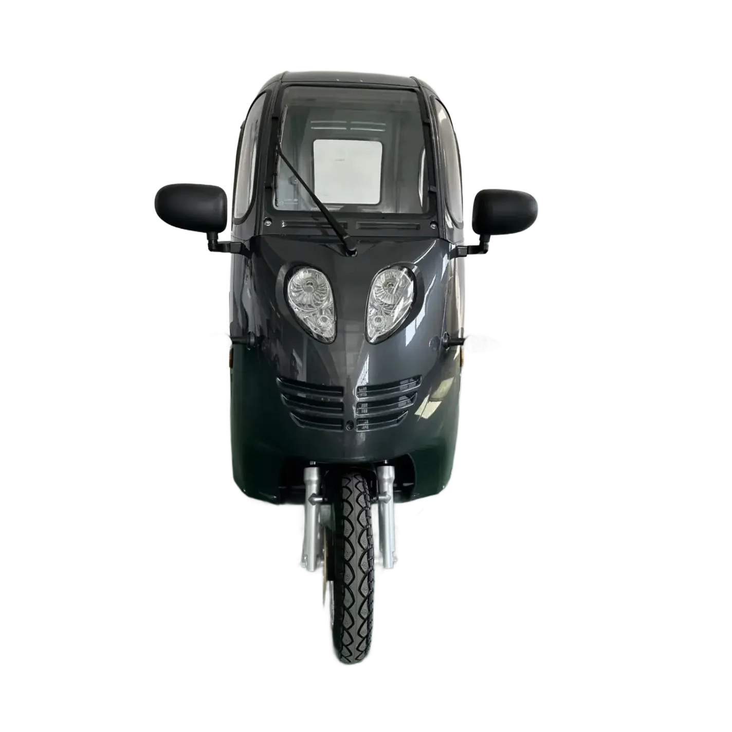 Kabinescooter Model Green Cab Grå Med dobbel batteripakke