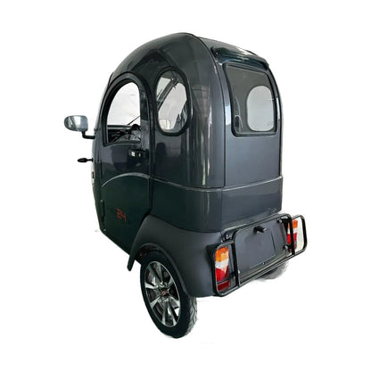 GreenCab Kabinescooter Grå – Enkel Batteri | Op til 60 km & Uden Kørekort
