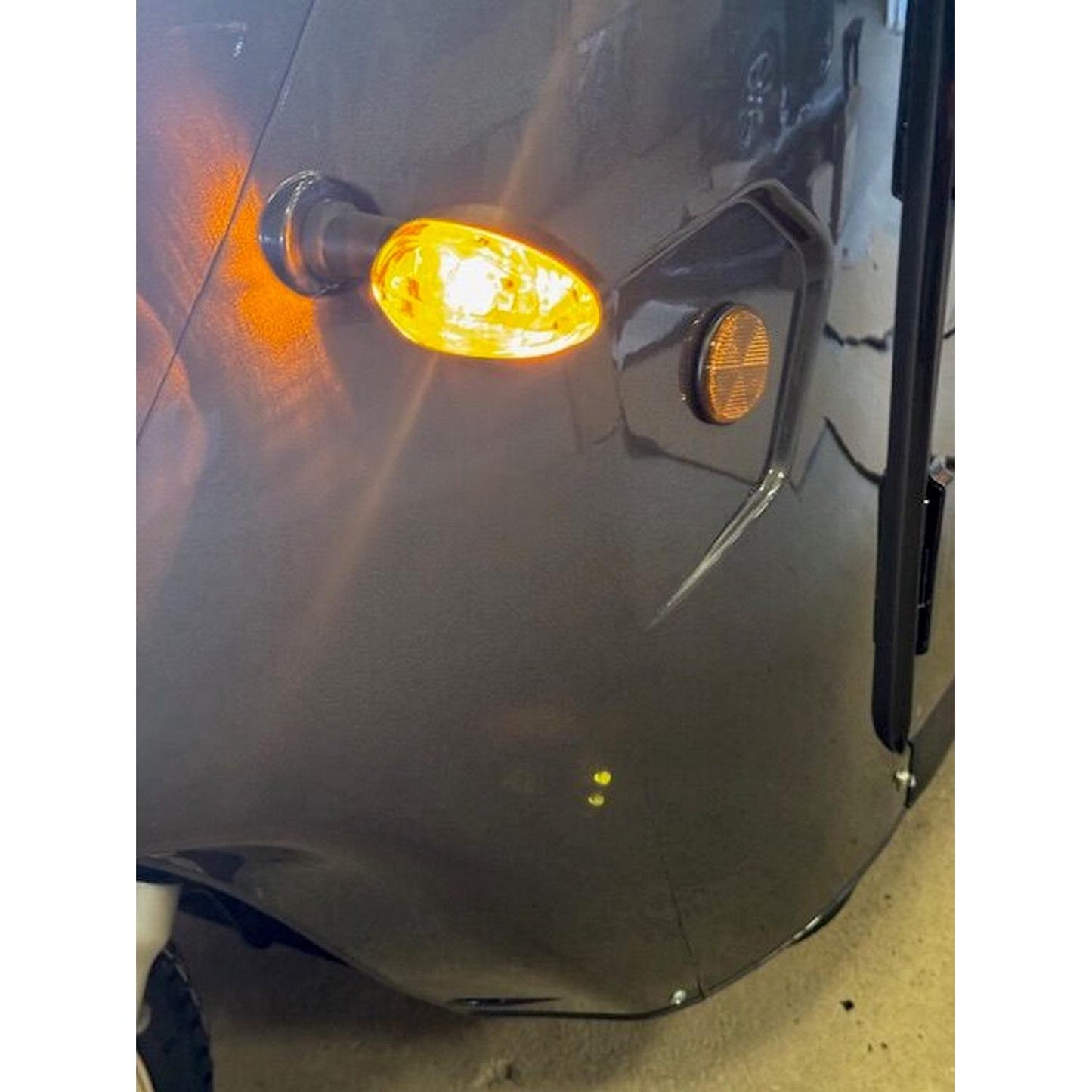 Kabinescooter Model Green Cab Grå - Med enkel batteripakke