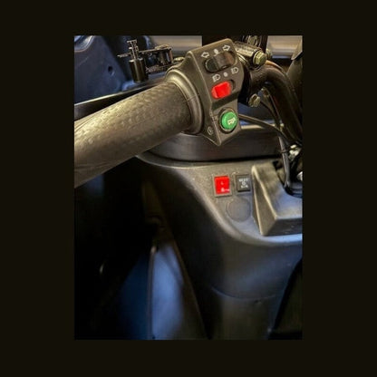 GreenCab Kabinescooter Rød/Sort – Enkel Batteri | Op til 60 km & Uden Kørekort