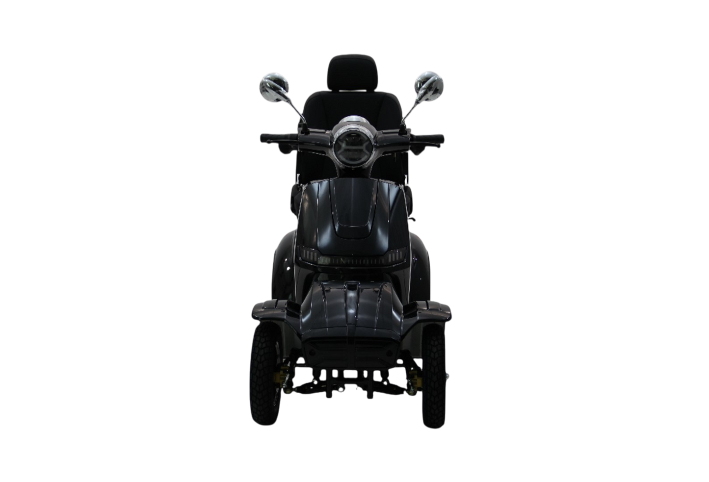 Sort 4-hjulet elscooter – Kraftig mobilitetsscooter med 1000W motor