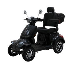 Sort 4-hjulet El Scooter 1000W – Kraftig & Stabil Mobilitetsscooter