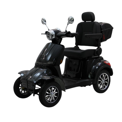 Sort 4-hjulet El Scooter 1000W – Kraftig & Stabil Mobilitetsscooter
