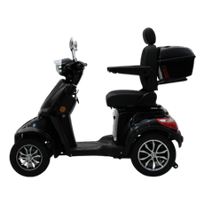Sort 4-hjulet El Scooter 1000W – Kraftig & Stabil Mobilitetsscooter