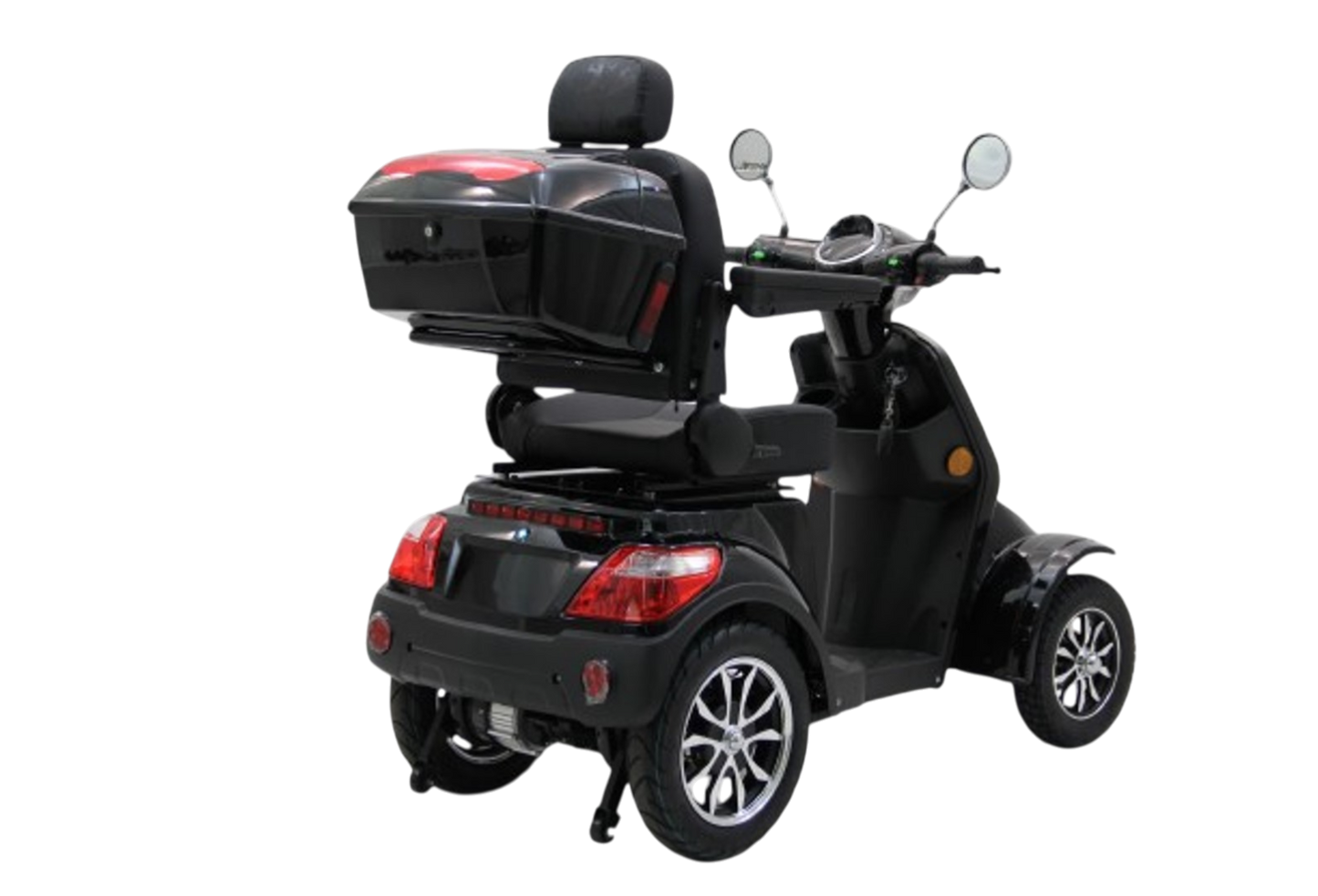 Sort 4-hjulet elscooter – Kraftig mobilitetsscooter med 1000W motor