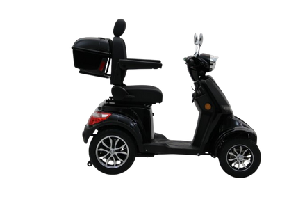 Sort 4-hjulet El Scooter 1000W – Kraftig & Stabil Mobilitetsscooter