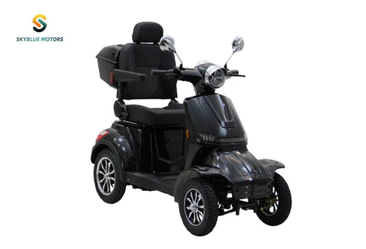 Sort 4-hjulet elscooter 1000W – Stilren, stabil og kraftfuld