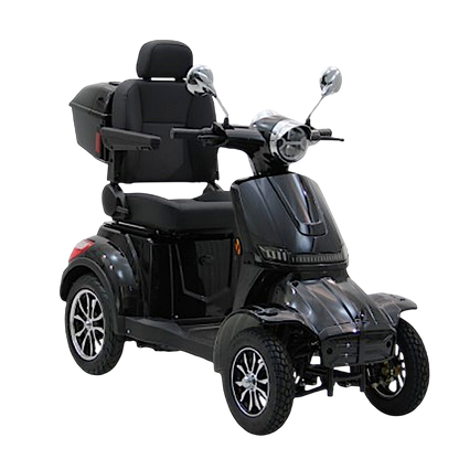 Sort 4-hjulet El Scooter 1000W – Kraftig & Stabil Mobilitetsscooter