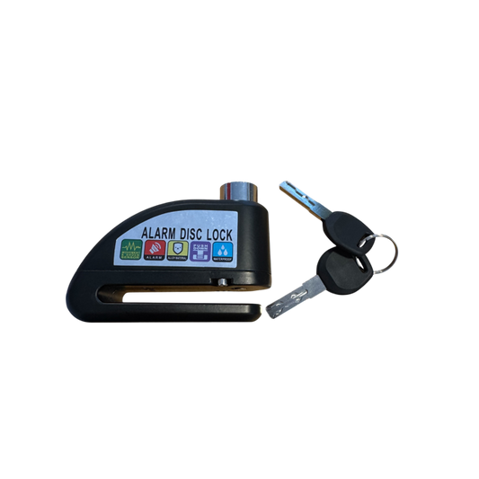 Skivebremselås med alarm