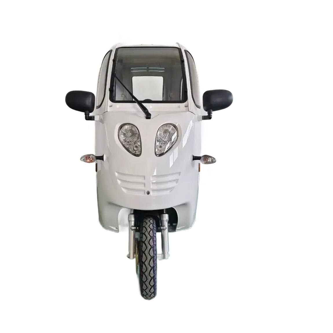 Kabinescooter Model Green Cab Hvid - Med enkel batteripakke