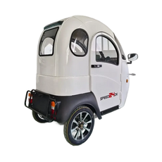 GreenCab Kabinescooter Hvid – Dobbelt Batteri | Op til 100 km & Uden Kørekort