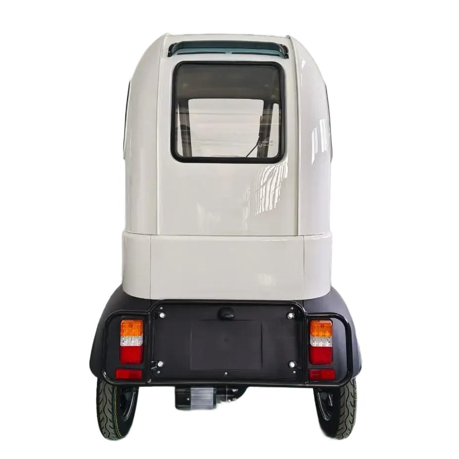 Kabinescooter Model Green Cab Hvid - Med enkel batteripakke