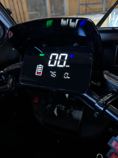 GreenCab Kabinescooter Rød/Sort – Enkel Batteri | Op til 60 km & Uden Kørekort