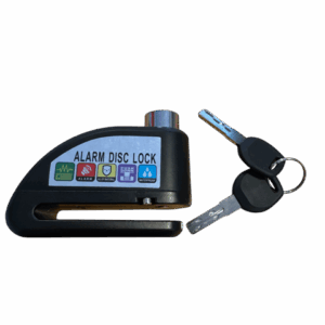 Skivebremselås med alarm